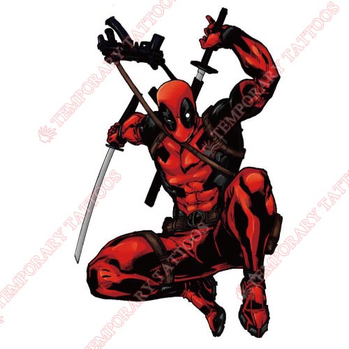 Deadpool Customize Temporary Tattoos Stickers NO.395